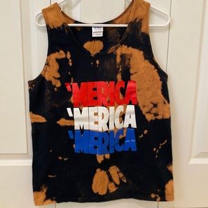Custom Reverse Tie Dye Tank Top